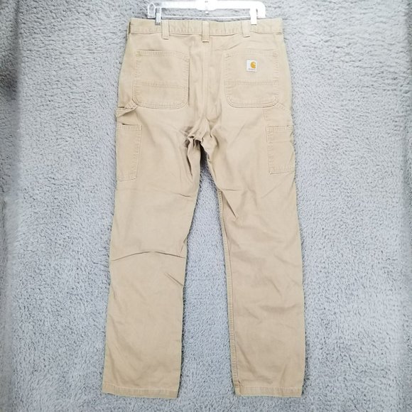 Carhartt Pants Mens 36x34 Tan Cotton High Rise Relaxed Fit *Read* - Picture 9 of 14